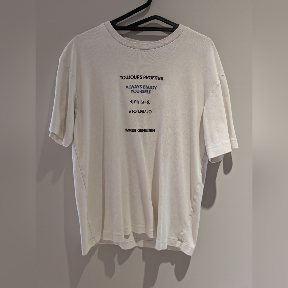 Zara White Graphic Tee